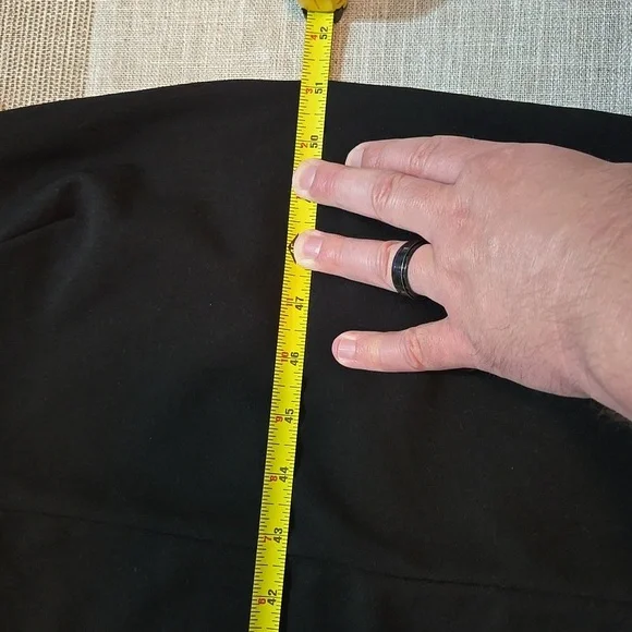 Lulus Womens Strapless NWT Elegant Black Maxi Dress With Ruffle Slit XL - Picture 7 of 8